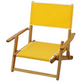 US Made Deluxe Folding Solid Oak Hardwood Frame Sand Chair